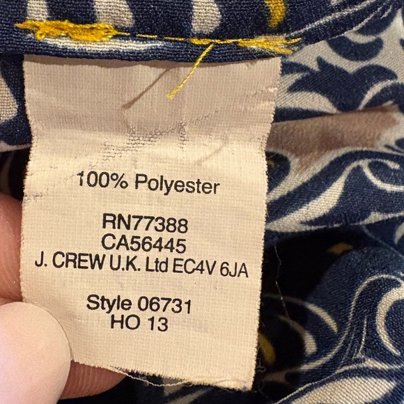 J.Crew women’s vibrant yellow blouse with detail size S - Picture 8 of 12